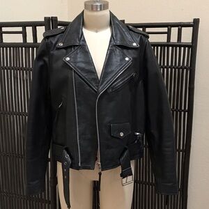 Men's Black Leather Jacket